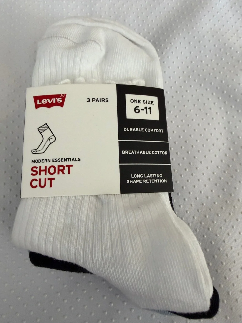 Levi's Short Cut Lettuce Socks (3 Pack) Women's